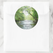 I Love Woodsのステッカー ラウンドシール (バッグ)