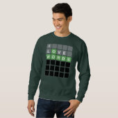 I Love Words Game Guess Words With Letters Play スウェットシャツ (正面フル)