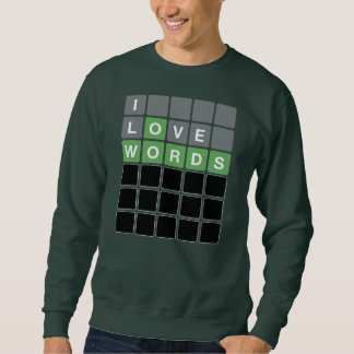I Love Words Game Guess Words With Letters Play スウェットシャツ
