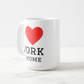 I love work at home コーヒーマグカップ (正面左)