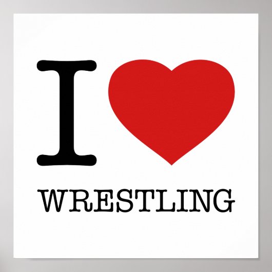 I LOVE WRESTLING ポスター (正面)