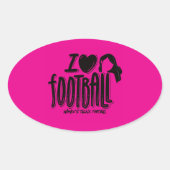 I Love WTF  楕円形シール (正面)