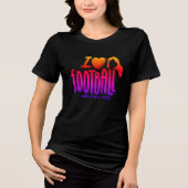 I Love WTF Heart Fiery トライブレンドＴシャツ (正面)