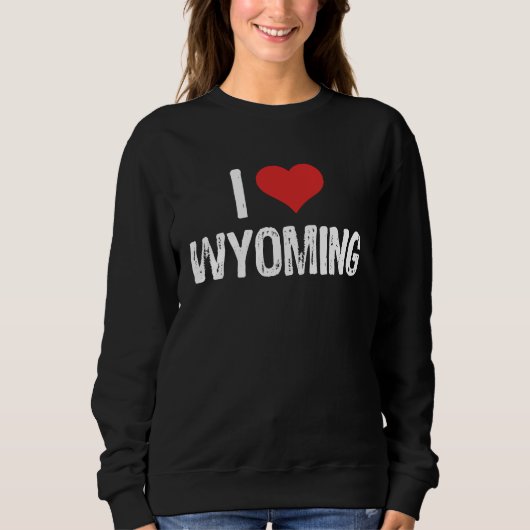 I Love Wyoming スウェットシャツ (正面)