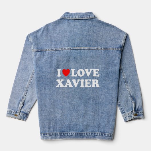 I Love Xavier Iハートザビエル デニムジャケット (裏面)