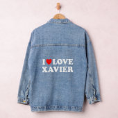 I Love Xavier Iハートザビエル デニムジャケット (ハンガー)
