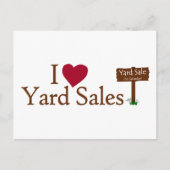 I Love Yard Sales ポストカード (正面)