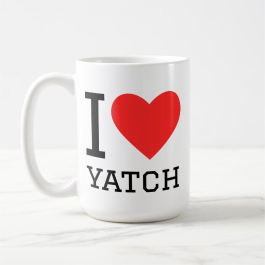 I love yatch コーヒーマグカップ (左)