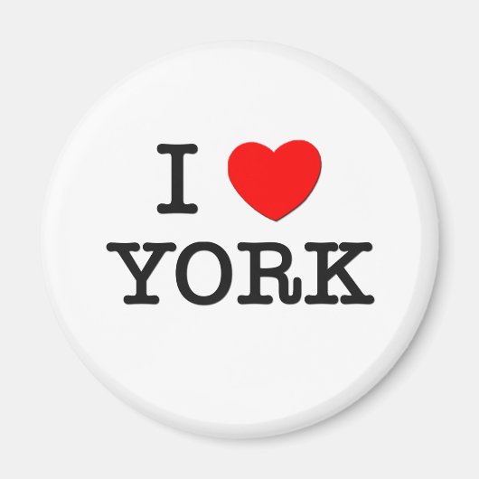 I Love York マグネット (正面)