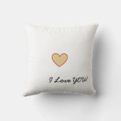 I Love Youのサプライズメッパーソナライズされたセージ クッション (裏面)