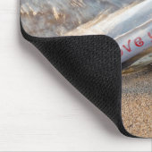 I Love Youのメッセージをボトル マウスパッド (コーナー)