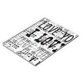 I LOVE YOUタイプハートバレンタインデー ノートブック (左側)