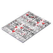 I LOVE YOUタイプハートバレンタインデー ノートブック (左側)