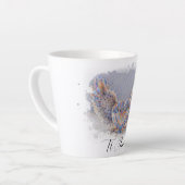 *~* I Love YouハートエンジェルウィングスAP78ティアモ カフェラテマグ (左アングル)