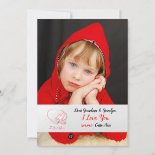 I Love YouバラPhoto Card