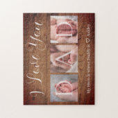 I Love Youパパカスタム写真父の日のプレゼント ジグソーパズル (縦)