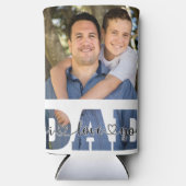 I Love Youパパ引用文カスタマイズ父の写真 スリム缶クーラー (正面)