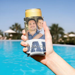 I Love Youパパ引用文カスタマイズ父の写真 スリム缶クーラー