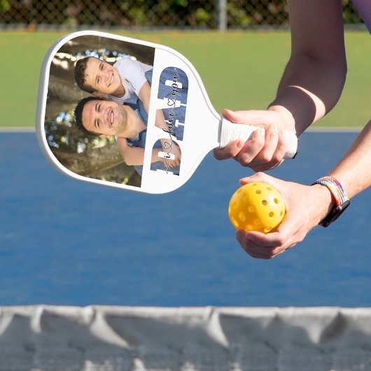 I Love Youパパ父の日引用文息子の父の写真 ピックルボールラケット