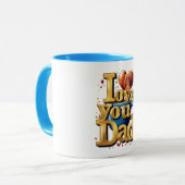 I Love Youパパ» Mug – 父の日にぴったりのプレゼント マグカップ (正面左)