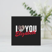 I Love Youフォトカスタムハートと名前 (スタンド正面)