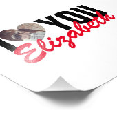 I Love Youフォトカスタムハートと名前 フォトプリント (角)