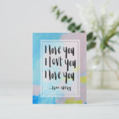I Love Youポストカードとオリジナル ポストカード (スタンド正面)