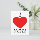 I Love Youポストカード ポストカード (スタンド正面)