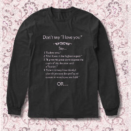 「I Love You」と言うな 高尚な英語 トライブレンドTシャツ