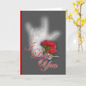 I Love You カード (黄色い花)