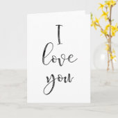 I Love You カード (黄色い花)