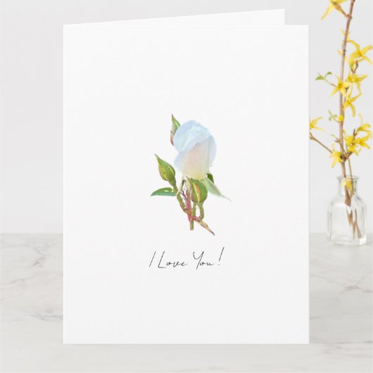 I Love You カード (黄色い花)