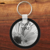 I Love You -ガーベラデイジーキーチェーン キーホルダー (正面)