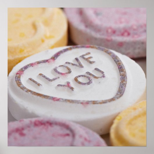 「I Love You」キャンディクローズアップポスター ポスター (正面)