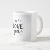 I love you ジャンボコーヒーマグカップ (正面右)