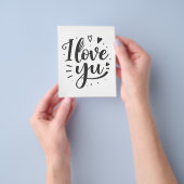 i love you チラシ (手)
