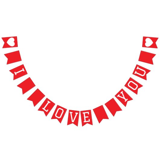 I LOVE YOU バナー ガーランド (全)