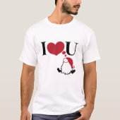 I Love You – バレンタインTシャツ Tシャツ (正面)