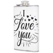i love you フラスク (左)