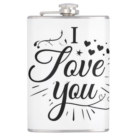 i love you フラスク (正面)