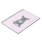 I Love YOU - フランスの Bulldog ノートブック (左側)