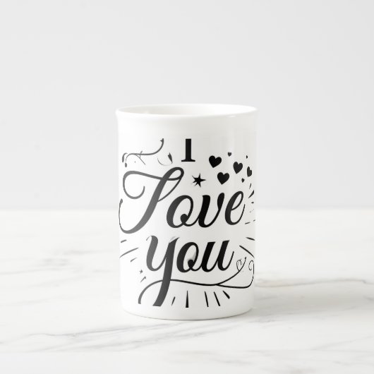 i love you ボーンチャイナマグカップ (正面)