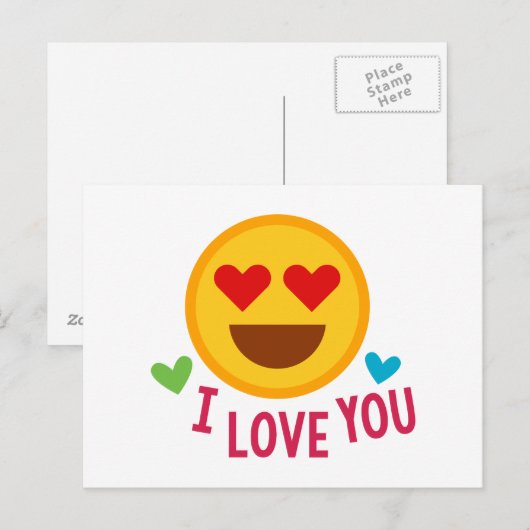 I Love You ポストカード (正面/裏面)