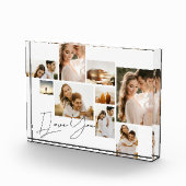 I Love You モダンシンプル Collage 9数々の Photo フォトブロック (右)