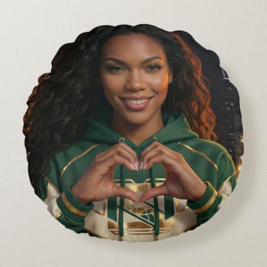 I LOVE YOU ラウンドクッション (正面)