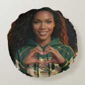 I LOVE YOU ラウンドクッション (裏面)