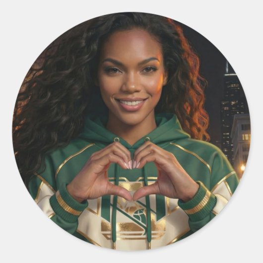 I LOVE YOU ラウンドシール (正面)