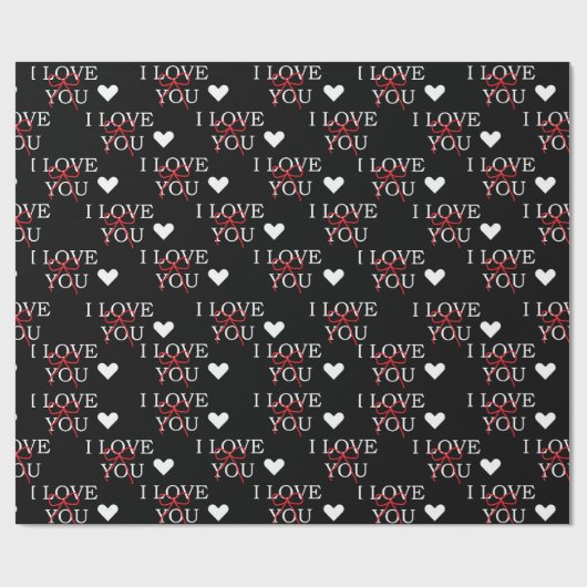 I Love You  ラッピングペーパー (フラット)