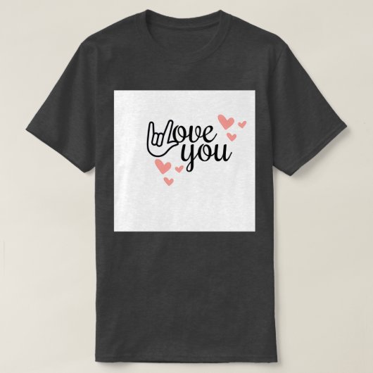i love you 3 tシャツ (デザイン正面)