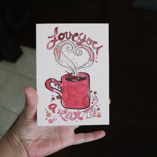 I love you a latte カード
